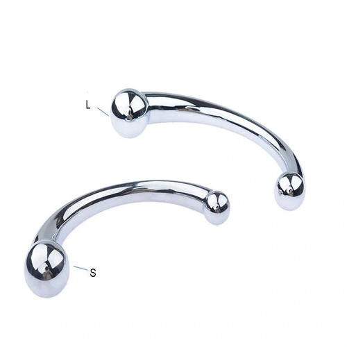 Stainless Anal Elegant Double Ended Hook 5858 Steel 0414